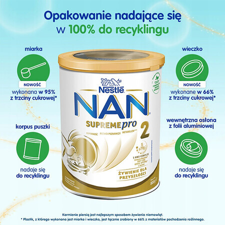 Nestle NAN Supremepro 2 HM-O, follow-on milk for infants over 6 months, 800 g