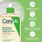 CeraVe, aceite espumoso hidratante con ceramidas para el lavado, 473 ml