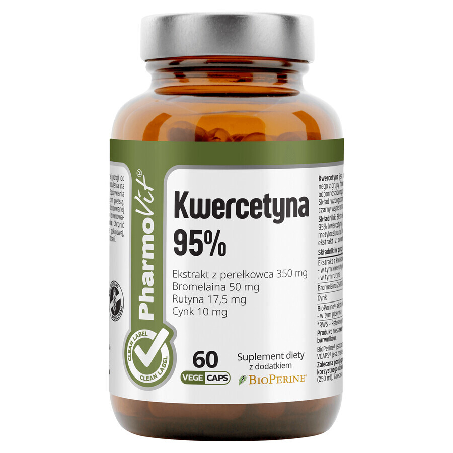 PharmoVit Quercetina 95%, 60 cápsulas vegetales