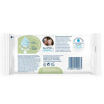 WaterWipes Soapberry Bio, toallitas húmedas, agua con extracto de soapberry, desde el nacimiento, 60 unidades