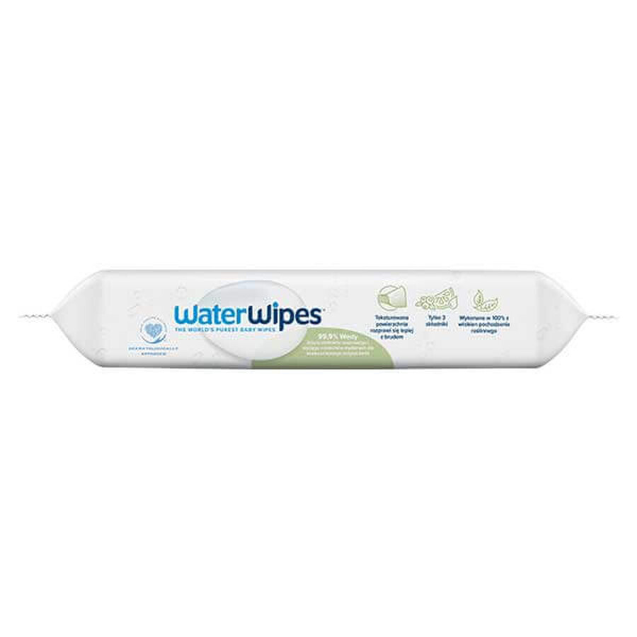 WaterWipes Soapberry Bio, toallitas húmedas, agua con extracto de soapberry, desde el nacimiento, 60 unidades