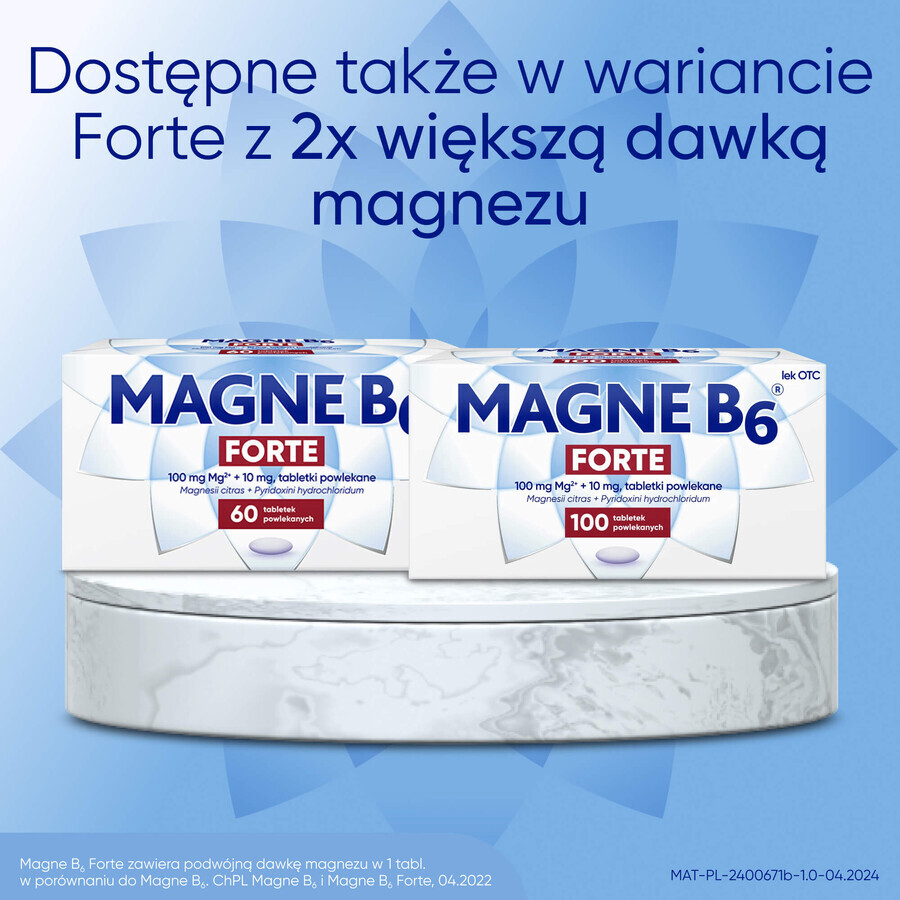 Magne B6 48 mg + 5 mg, 60 film-coated tablets