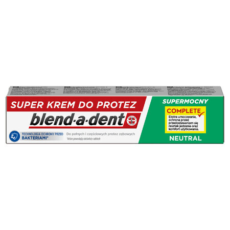 Blend-a-dent Complete, Adhésif pour prothèses dentaires, Neutre, 47 g