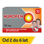 Nurofen for children 125 mg, suppositories, 10 pieces