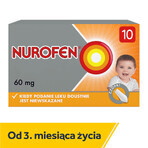 Nurofen für Kinder 60 mg, Zäpfchen, 10 Stück