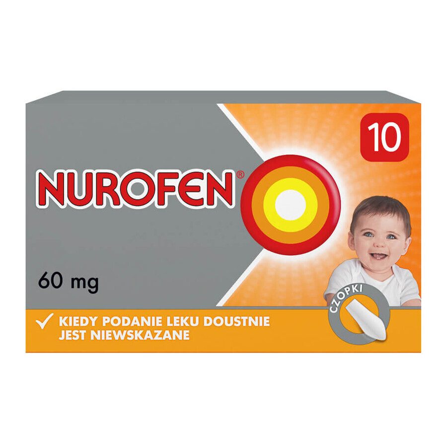 Nurofen für Kinder 60 mg, Zäpfchen, 10 Stück