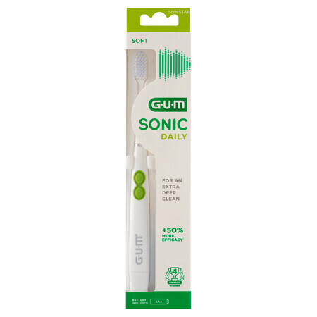 Sunstar Gum Sonic Daily, sonische tandenborstel, wit, 1 stuk