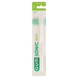 Sunstar Gum Sonic Daily Toothbrush Tips, White, 2 Pack