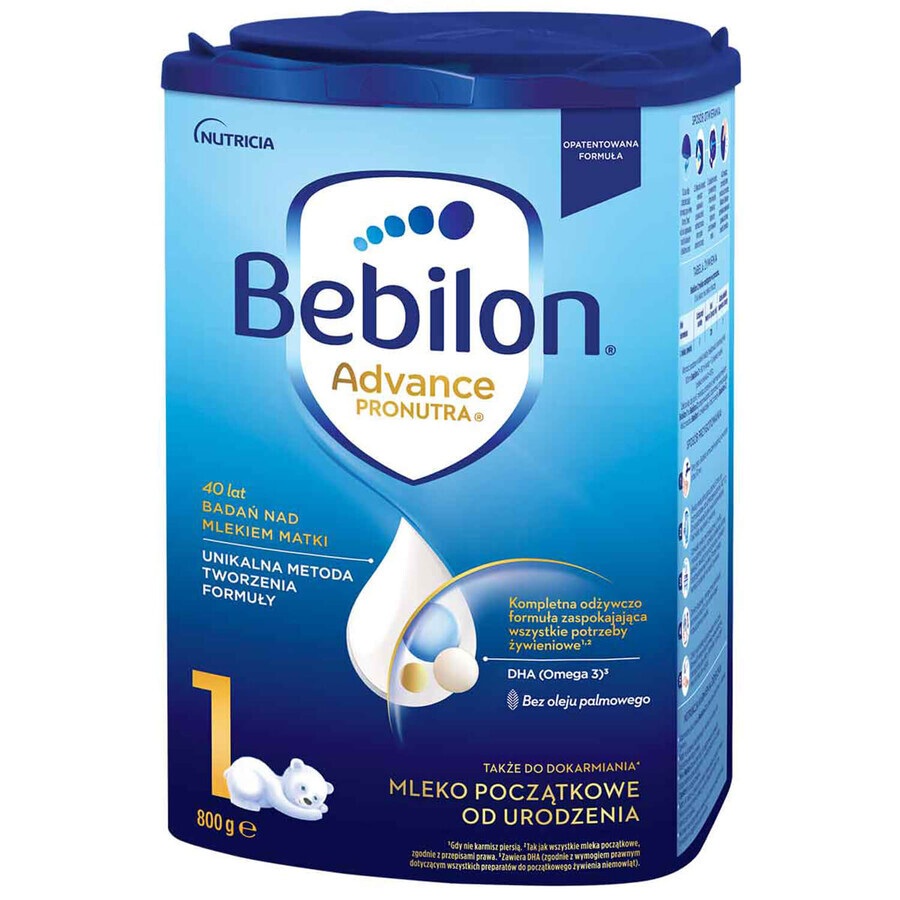 Bebilon Advance Pronutra 1, zuigelingenmelk, vanaf de geboorte, 800 g