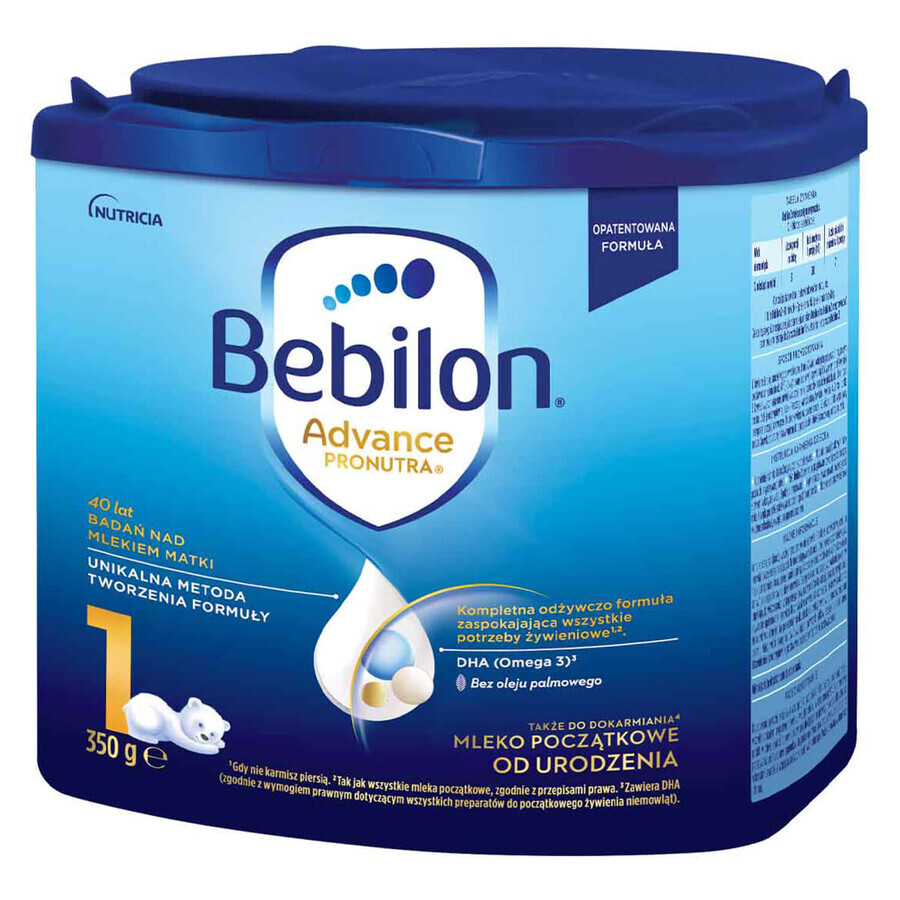 Bebilon Advance Pronutra 1, zuigelingenmelk, vanaf de geboorte, 350 g