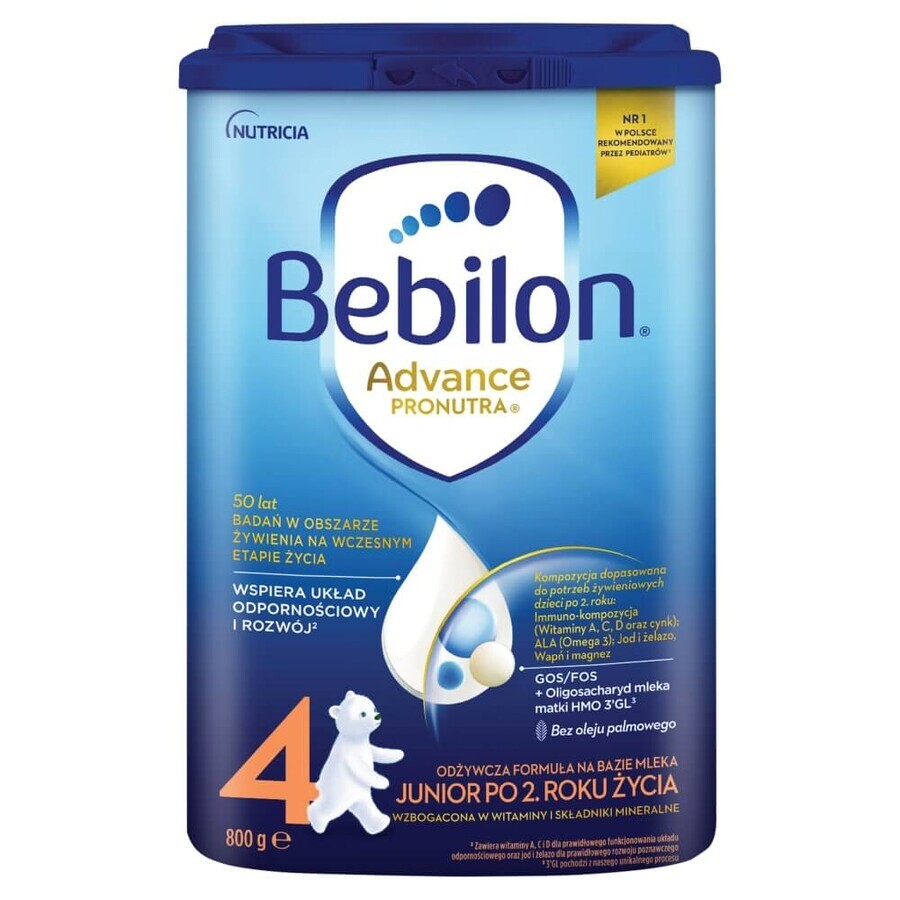 Bebilon Advance Pronutra 4 Junior, nährstoffreiche Milchnahrung, ab 2 Jahren, 800 g