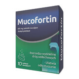 Mucofortin 600 mg, 10 effervescent tablets