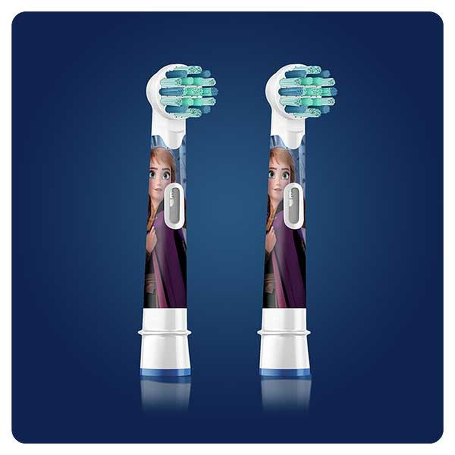 Oral-B Kids Stages Power, cabezales de cepillo de dientes eléctrico, Frozen EB10s-2, más de 3 años, ultrasuave, 2 piezas