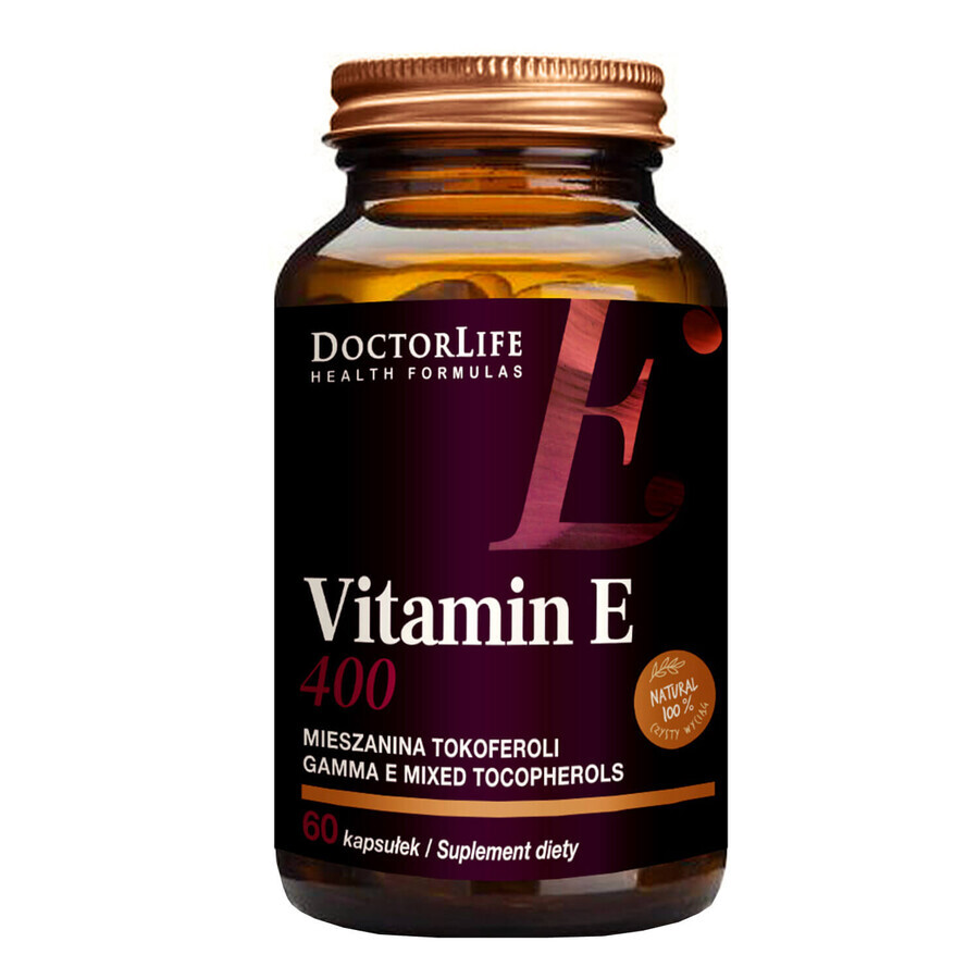 Doctor Life Vitamine E 400, gemengde tocoferolen, 60 capsules