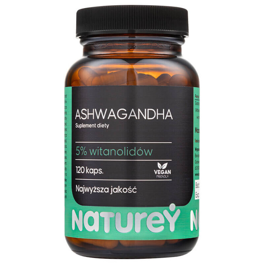 Naturey Ashwagandha, 120 capsule