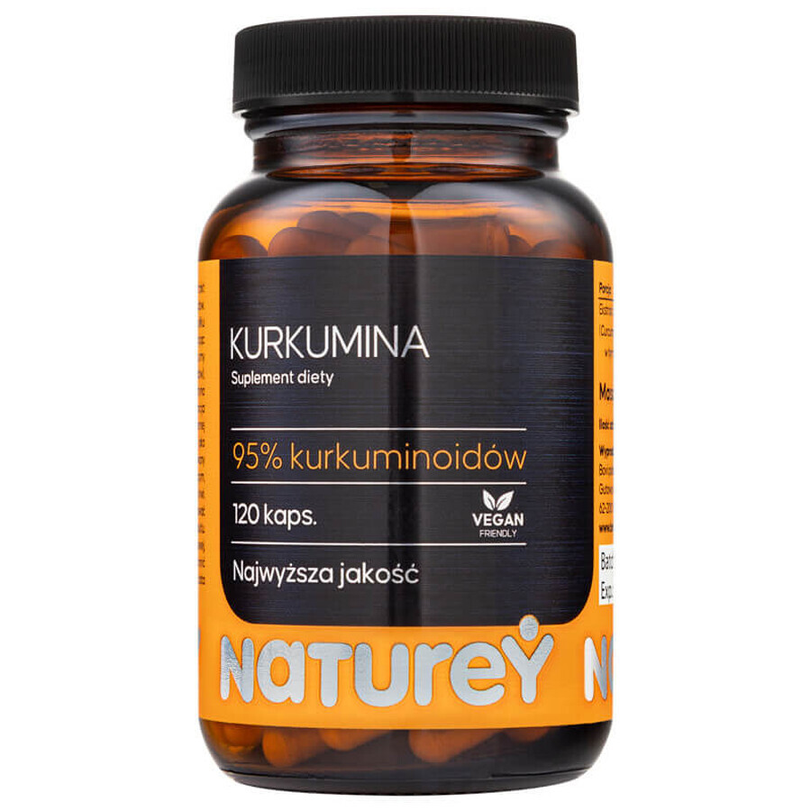 Naturey Curcumin, 120 capsules