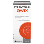 Pyrantelum OWIX, 250 mg/ 5 ml, suspensión oral, 15 ml