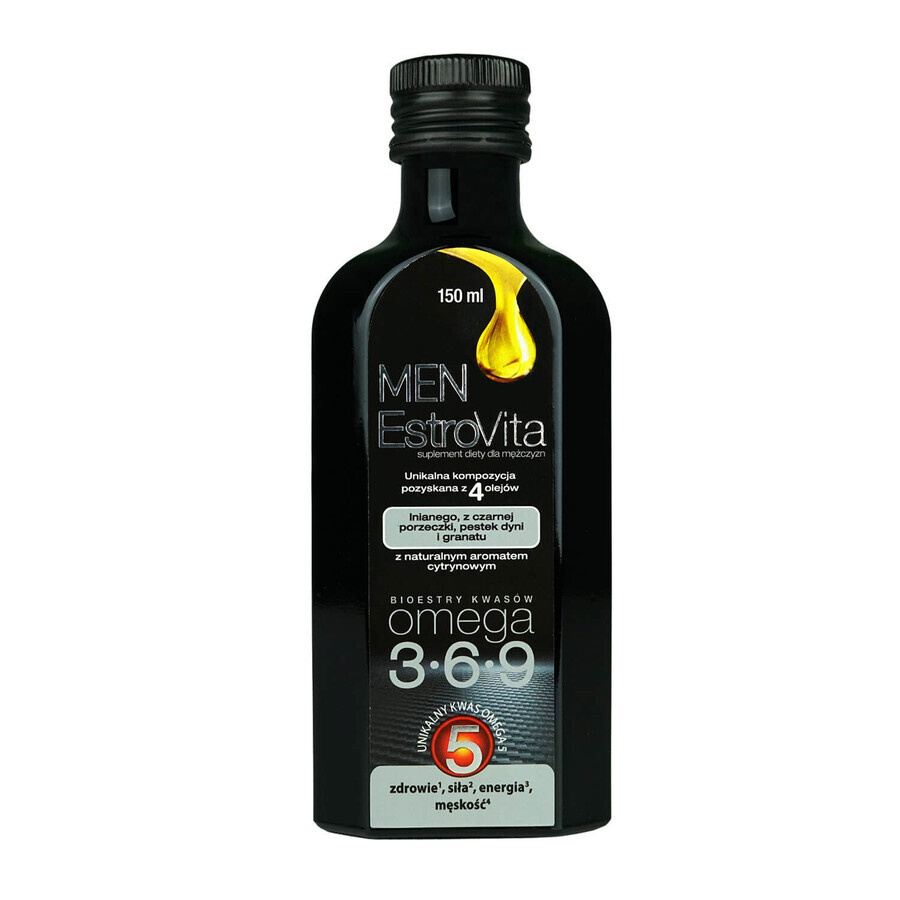 EstroVita Men, Omega 3-6-9 fatty acid esters, 150 ml