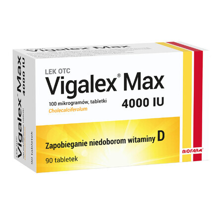 Vigalex Max 4000 IU, 90 tablets