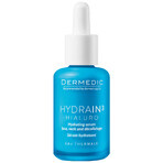 Dermedic Hydrain 3 Hialuro, siero idratante per viso, collo e décolleté, pelle disidratata e secca, 30 ml