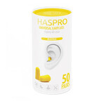 Haspro Tube, oorstoppers, geel, 100 stuks