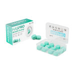 Haspro, gegoten oordopjes, mint, 12 stuks