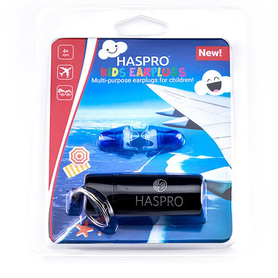 Haspro Fly Kids Universal, bouchons d'oreille pour enfants, 2 pièces