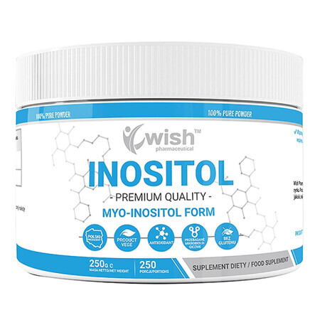 Wish Inositol Myo-Inositol Form, polvo, 250 g