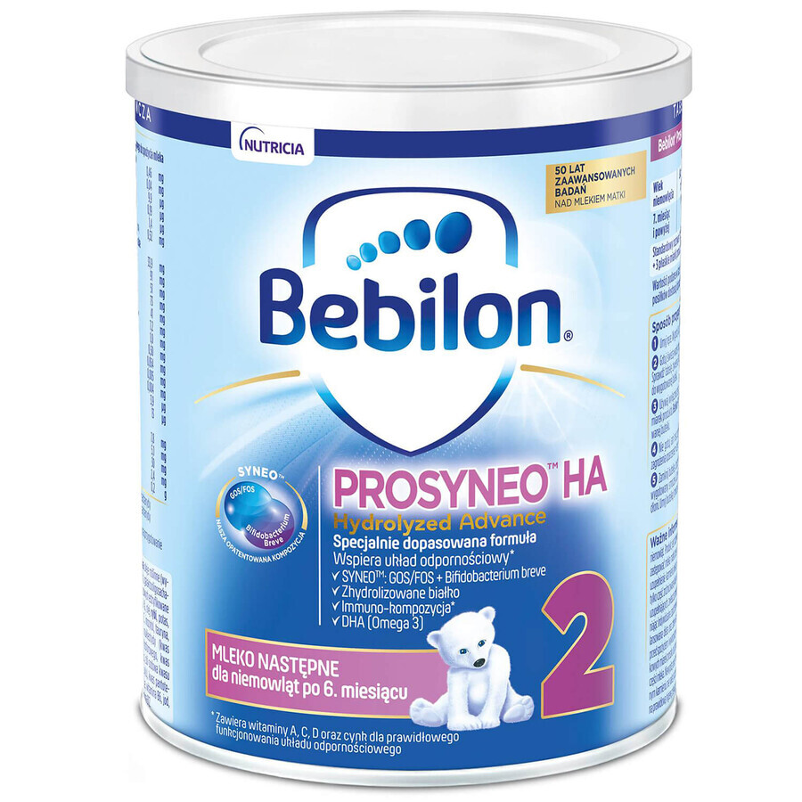 Bebilon Prosyneo HA Hidrolizat Advance 2, lapte de continuare, după 6 luni, 400 g