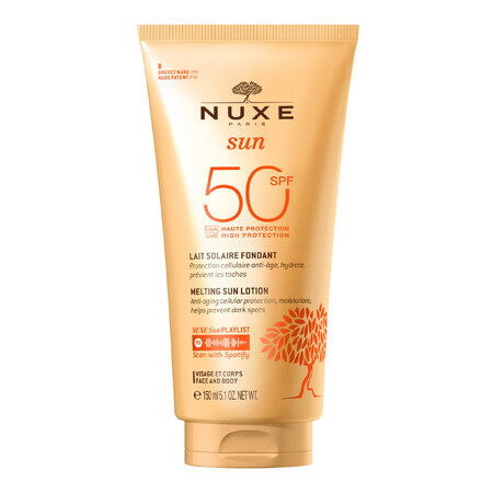 Nuxe Sun, face and body tanning lotion, SPF 50, 150 ml