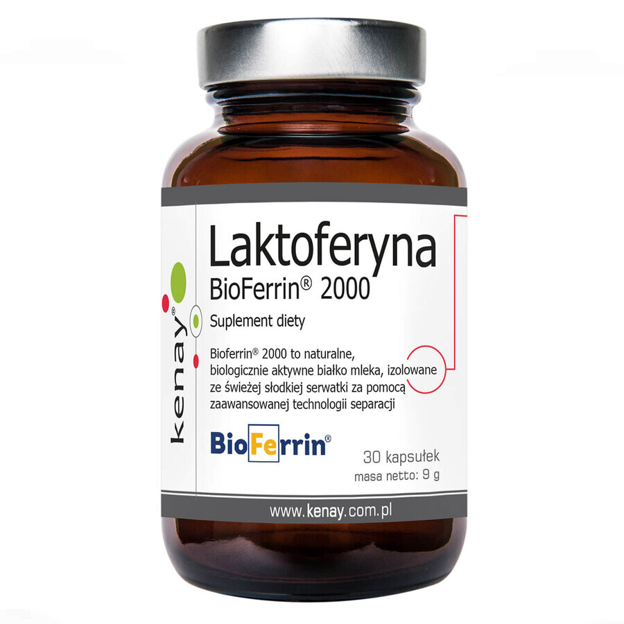 Kenay Lattoferrina BioFerrina 2000, 30 capsule