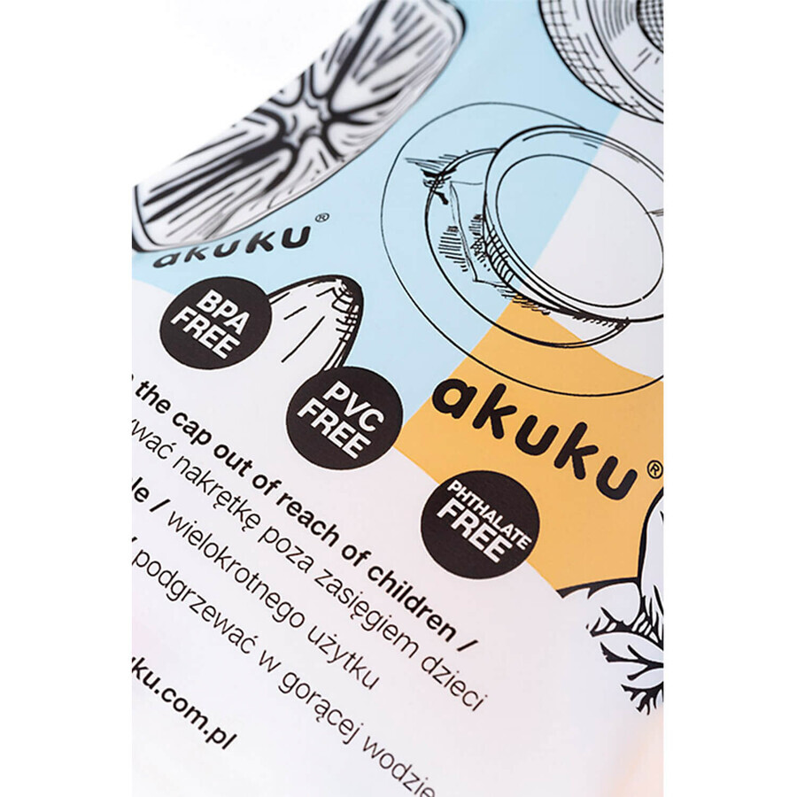 AKUKU, reusable food bags, A0056, 5 x 150 ml