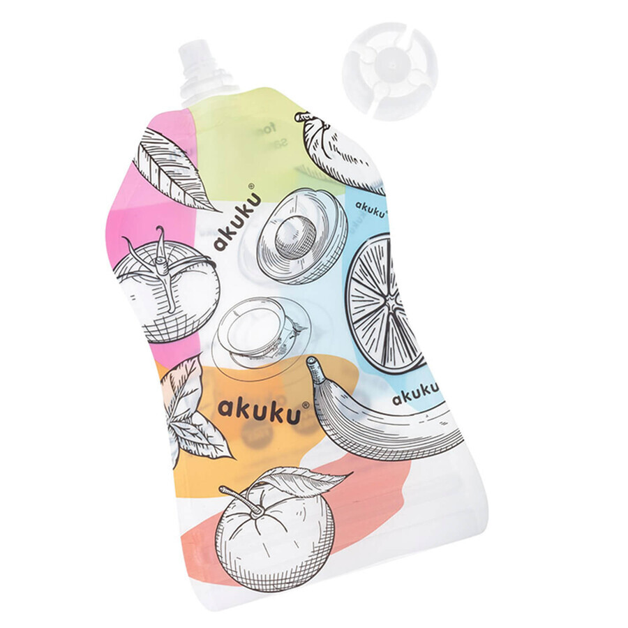 AKUKU, reusable food bags, A0056, 5 x 150 ml