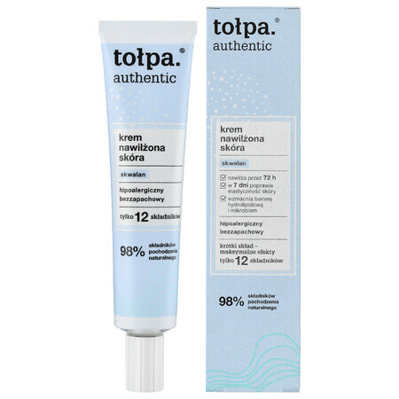 Tolpa Authentic, crema hidratante para la piel, escualeno, 40 ml