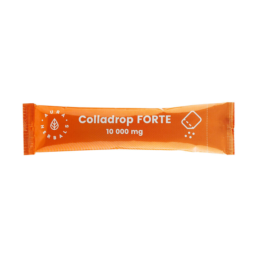 Aura Herbals Colladrop Forte Collageen 10000 mg, 30 sachets