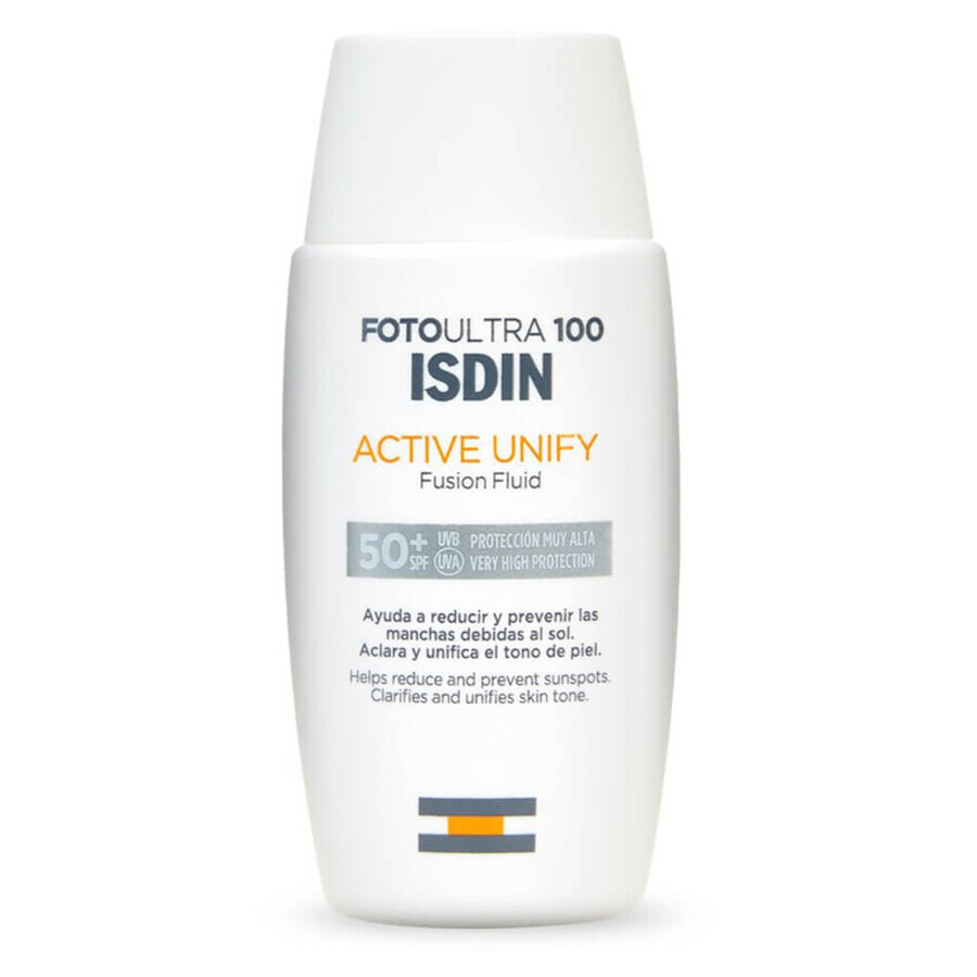 Isdin Fotoultra 100 Active Unify, smetcorrigerende vloeistof, SPF 50+, 50 ml