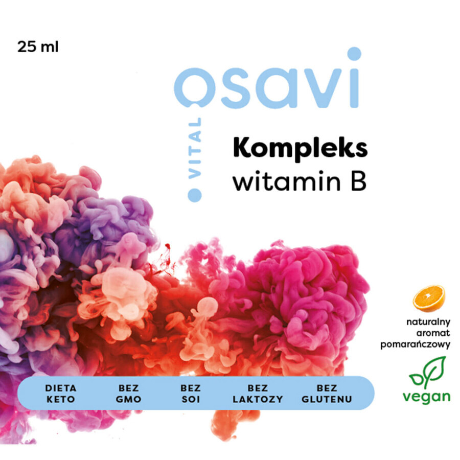 Osavi Vital Vitamin B-Komplex, Mundspray, Orangengeschmack, 25 ml