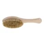 Bocioland, cepillo para el cabello de madera, de cerdas naturales, elipse, 1 pieza