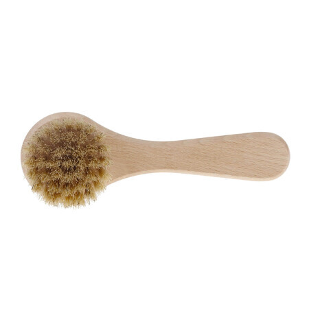 Bocioland, wooden hair brush, made of natural bristles, round, 1 pc