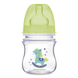 Canpol Babies EasyStart, anti-colic, wide-mouth bottle and slow-flow teat, Toys, 35/205, from birth, 120 ml