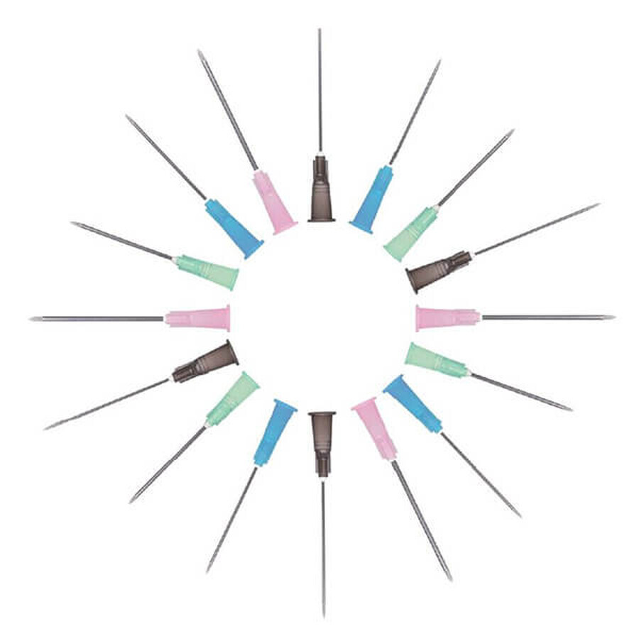 Sol-M, 22G (1 1/4") injectienaald, 0,7 mm x 32 mm, 100 stuks