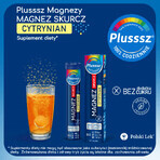 Plusssz Magnesium Crunch Citraat, citroen-sinaasappelsmaak, 24 bruistabletten