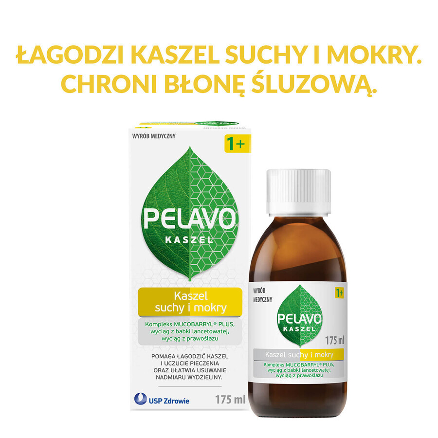 Pelavo Trockener und feuchter Husten, Sirup für Kinder ab 1 Jahr, 175 ml