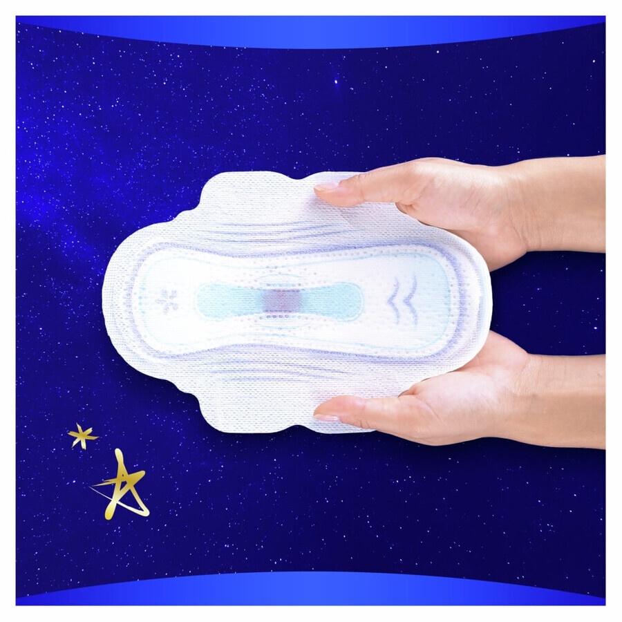 Always Ultra Secure Night Sanitary Napkins with Wings, Size 5, Extra, 10 Count