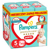 Pampers Premium Care Pants, pannolini, taglia 5, 12-17 kg, 102 pz.