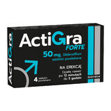 Actigra Forte 50 mg, 4 film-coated tablets