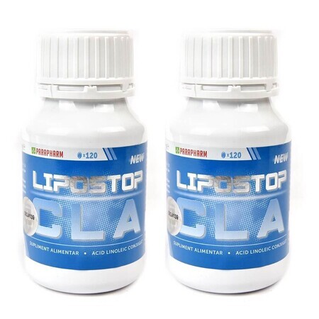 Confezione Lipostop CLA, 120 + 120 capsule, Parapharm