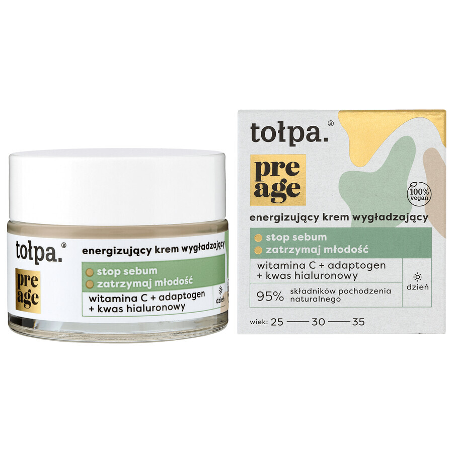 Tolpa Pre Age, crema facial alisante energizante, día, 50 ml