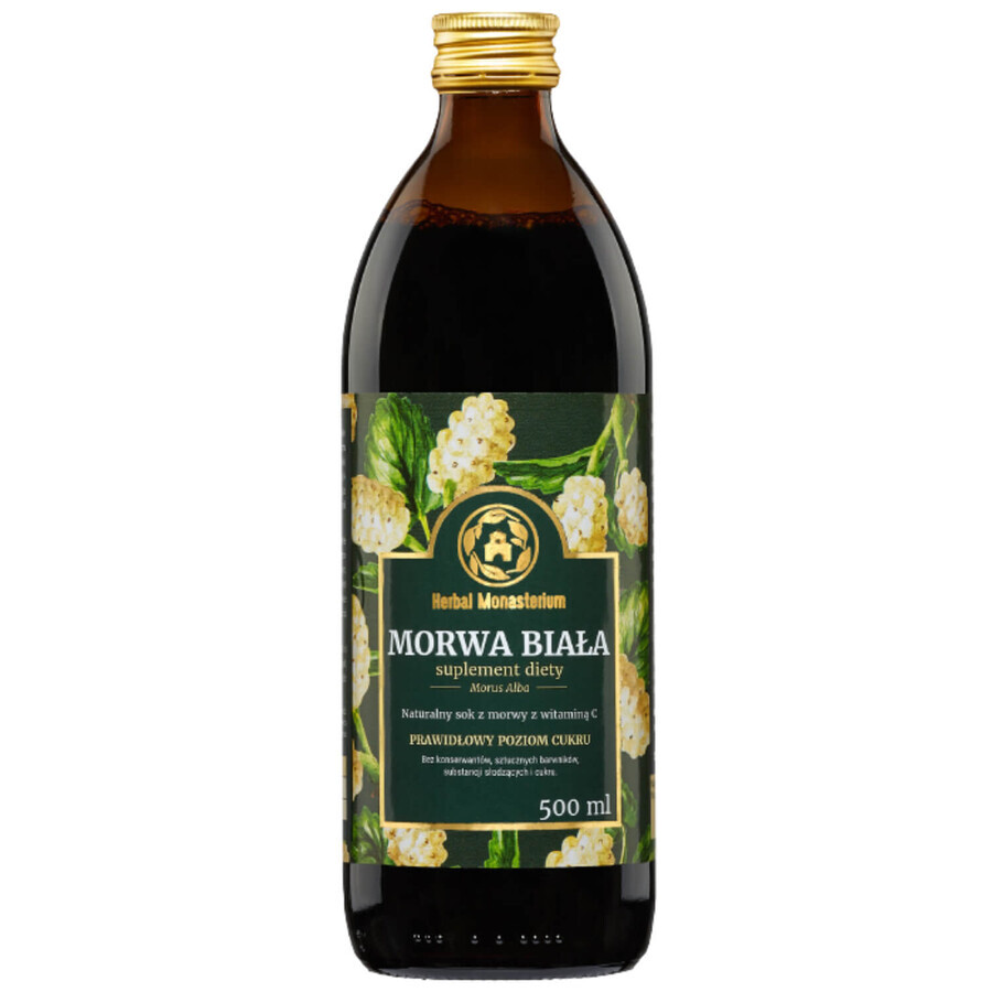 Herbal Monasterium Morera blanca, zumo 100% natural, 500 ml