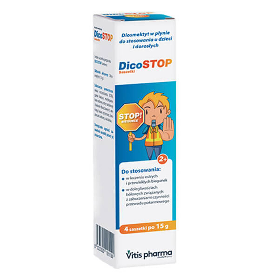 DicoStop, 15 g x 4 bustine